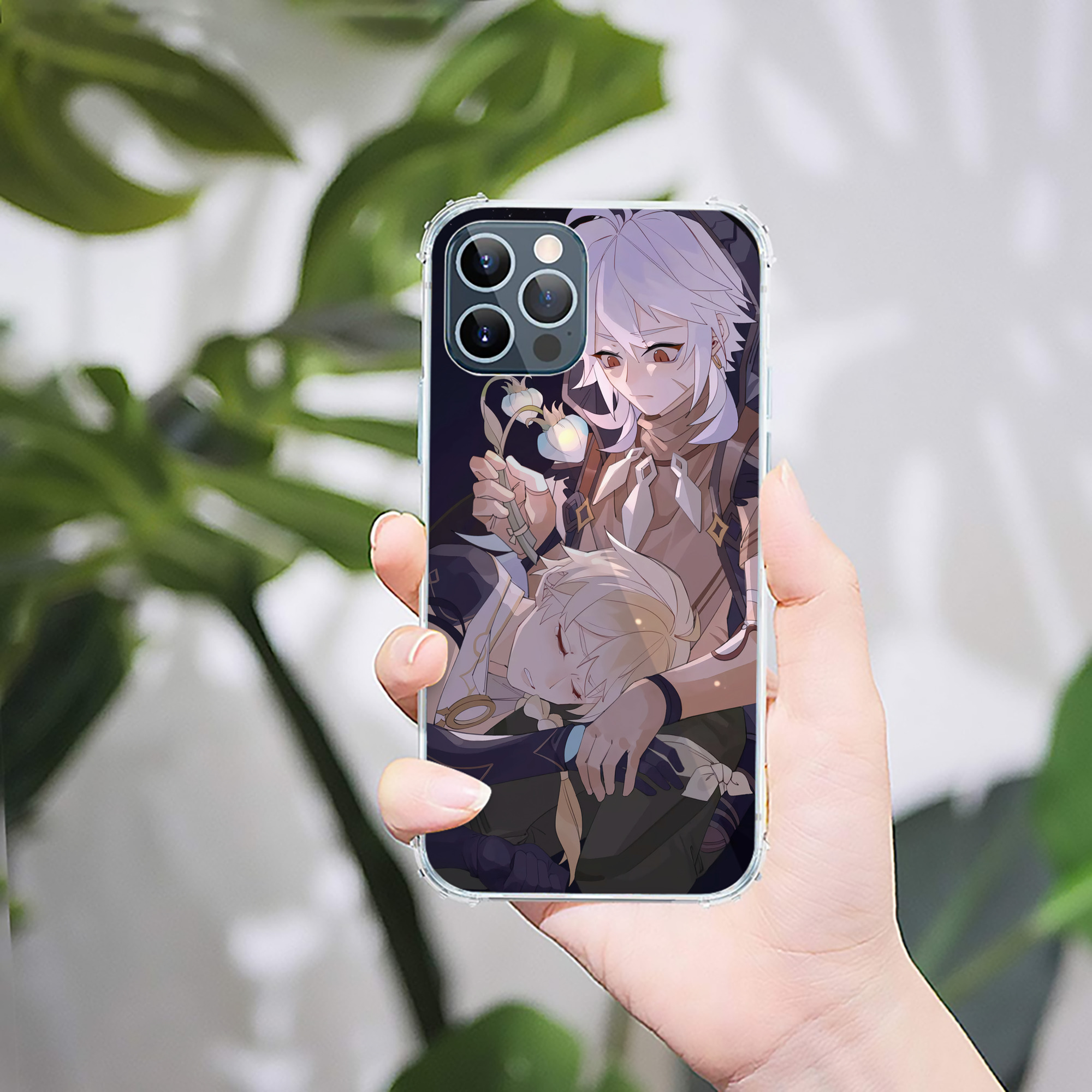 げんし神 genshin 【iPhone 12シリーズ対応】透明スマホケース（クリアソフトケース）